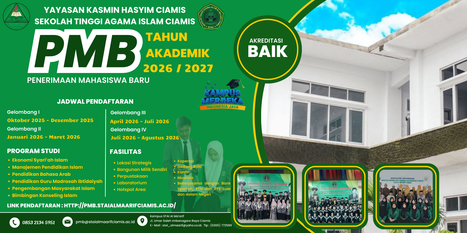 Penerimaan Mahasiswa Baru STAI Al Ma`arif Ciamis